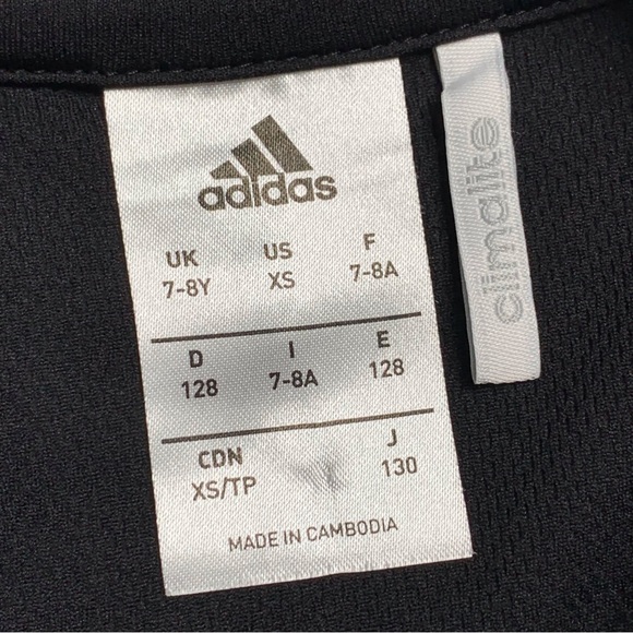 ADIDAS Boy's Black Graphic Tee Short Sleeve Crew Neck Shirt Size XS (7-8 Y) - Picture 7 of 7